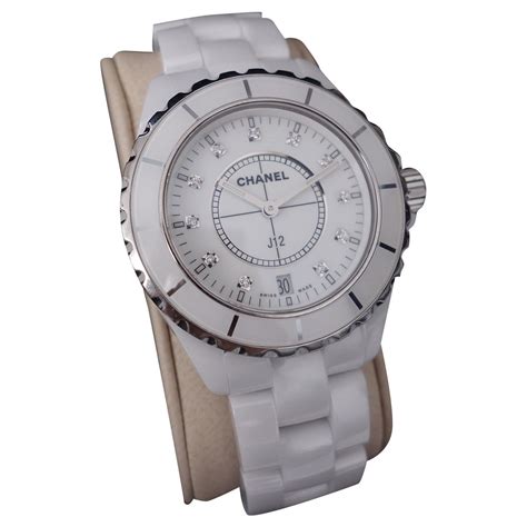 montre chanel femme blanche